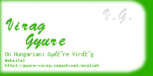 virag gyure business card